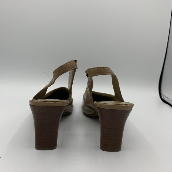 Liz Claiborne Abeline Marbled Leather Slingbacks - Picture 4 of 9